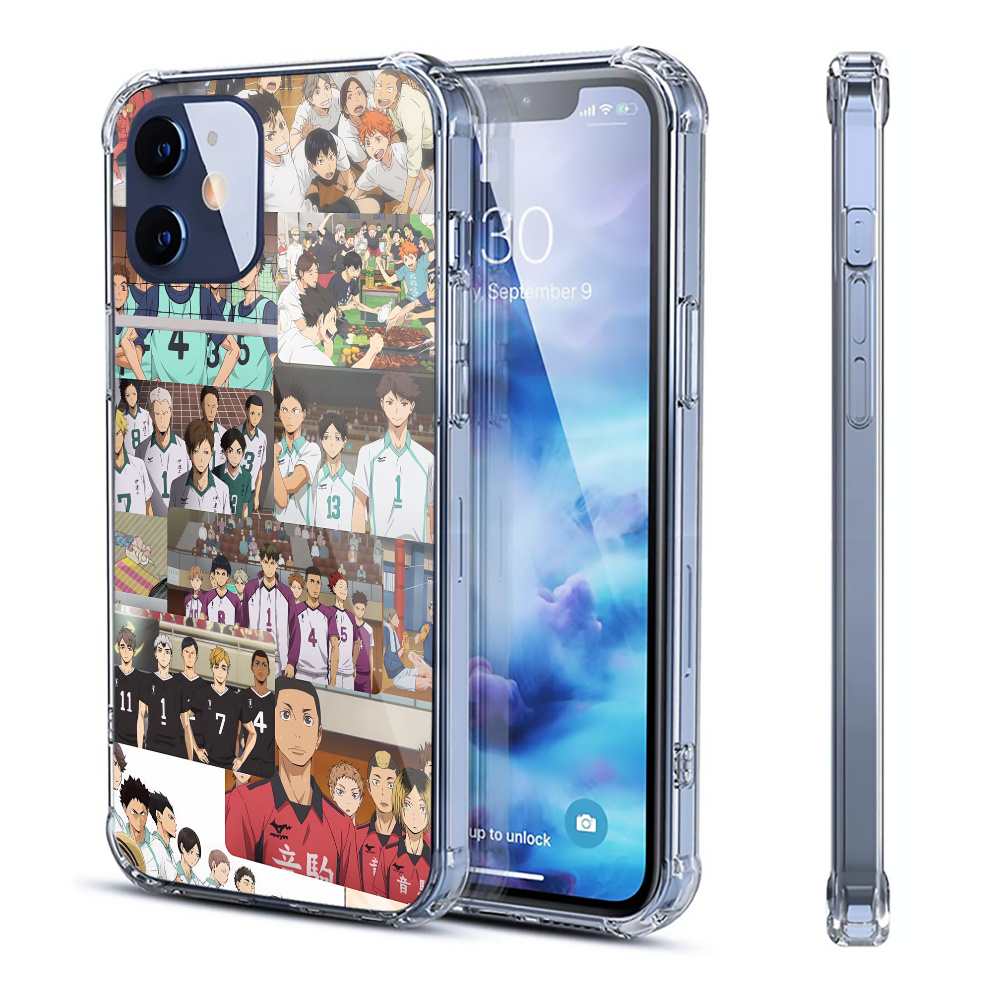 （画像用） ハイキュー!! Haikyu!! 【iPhone 12シリーズ対応】透明スマホケース（クリアソフトケース）